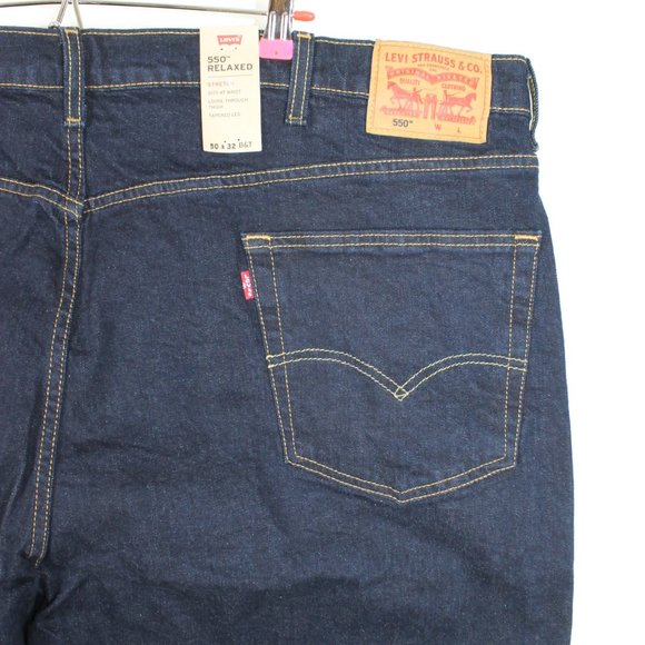 NWT Levi's Denim Jeans Men's Size  50W x 32L Big and Tall 550 Relaxed Fit Jean - Picture 1 of 16